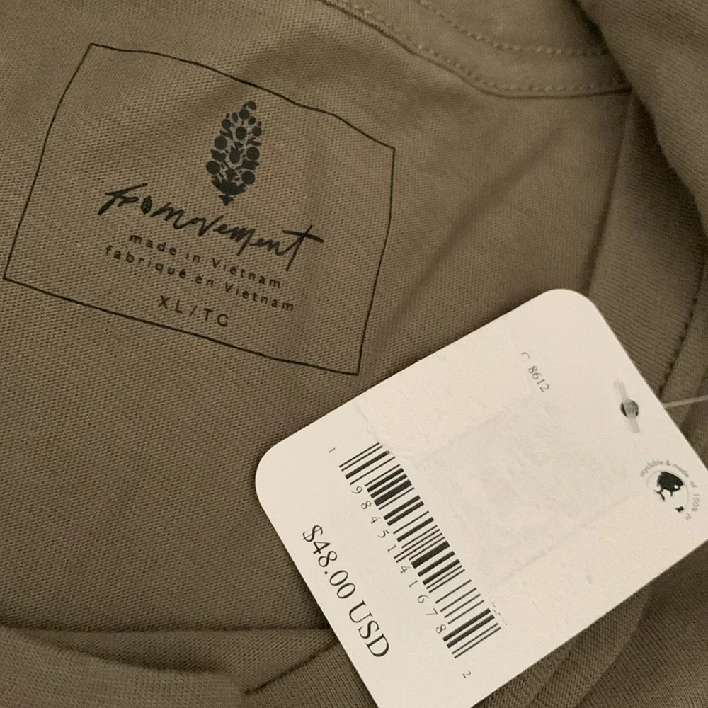 FP MOVEMENT Inspire Buti Logo Tee Sage NWT - Picture 11 of 13